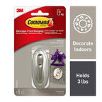 3M 17051BN-ES Command Medium Plastic Hook 3-1/8 in. L 1/Pack