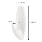3M 17081ES Command Medium Plastic Designer Hooks 3-1/8 in. L 2/Pack