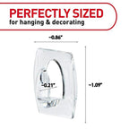3M 17006CLR-ES Mini Hook 11/8 in. L 6/Pack