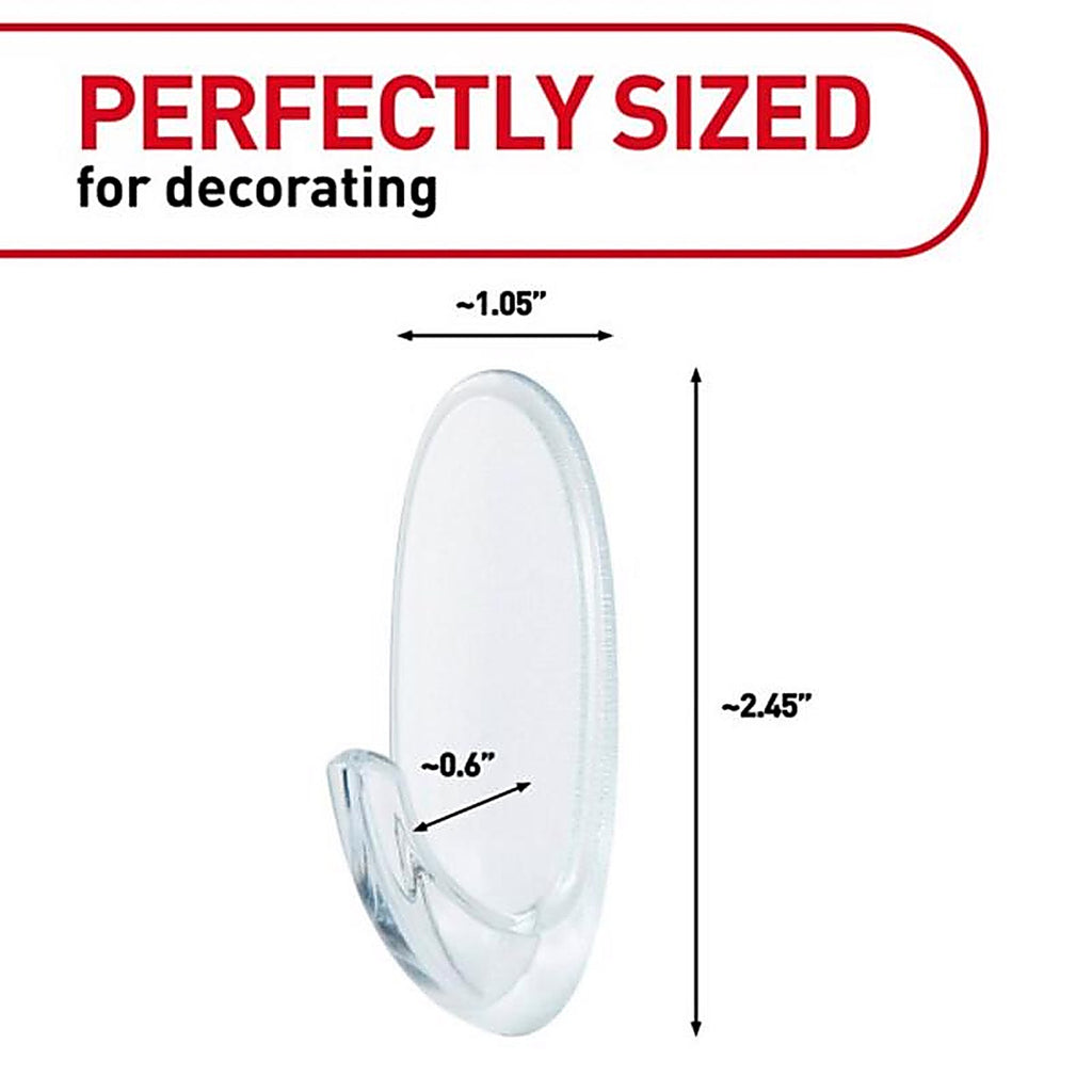 3M 17091CLR-ES Medium Plastic Hook 2/Pack