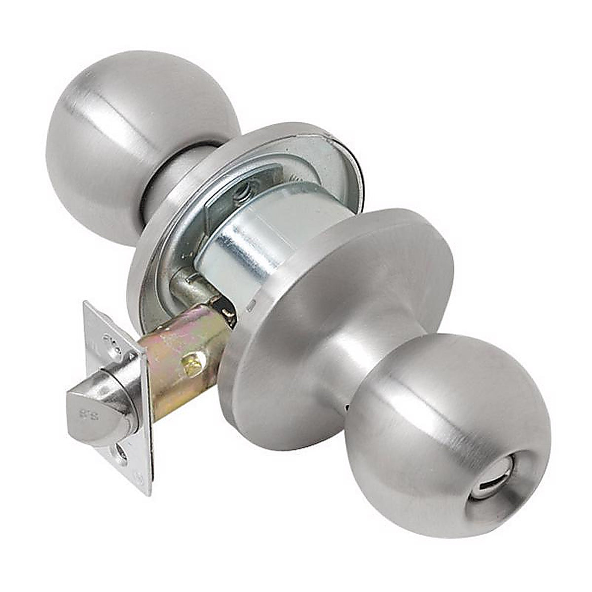 Tell CL101704 Empire Satin Stainless Steel Storeroom Lockset ANSI Grade 2 1-3/4 in.
