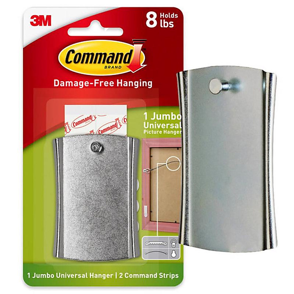 3M 17048-ES Command Silver Picture Hanger 8 lb. 1/Pack