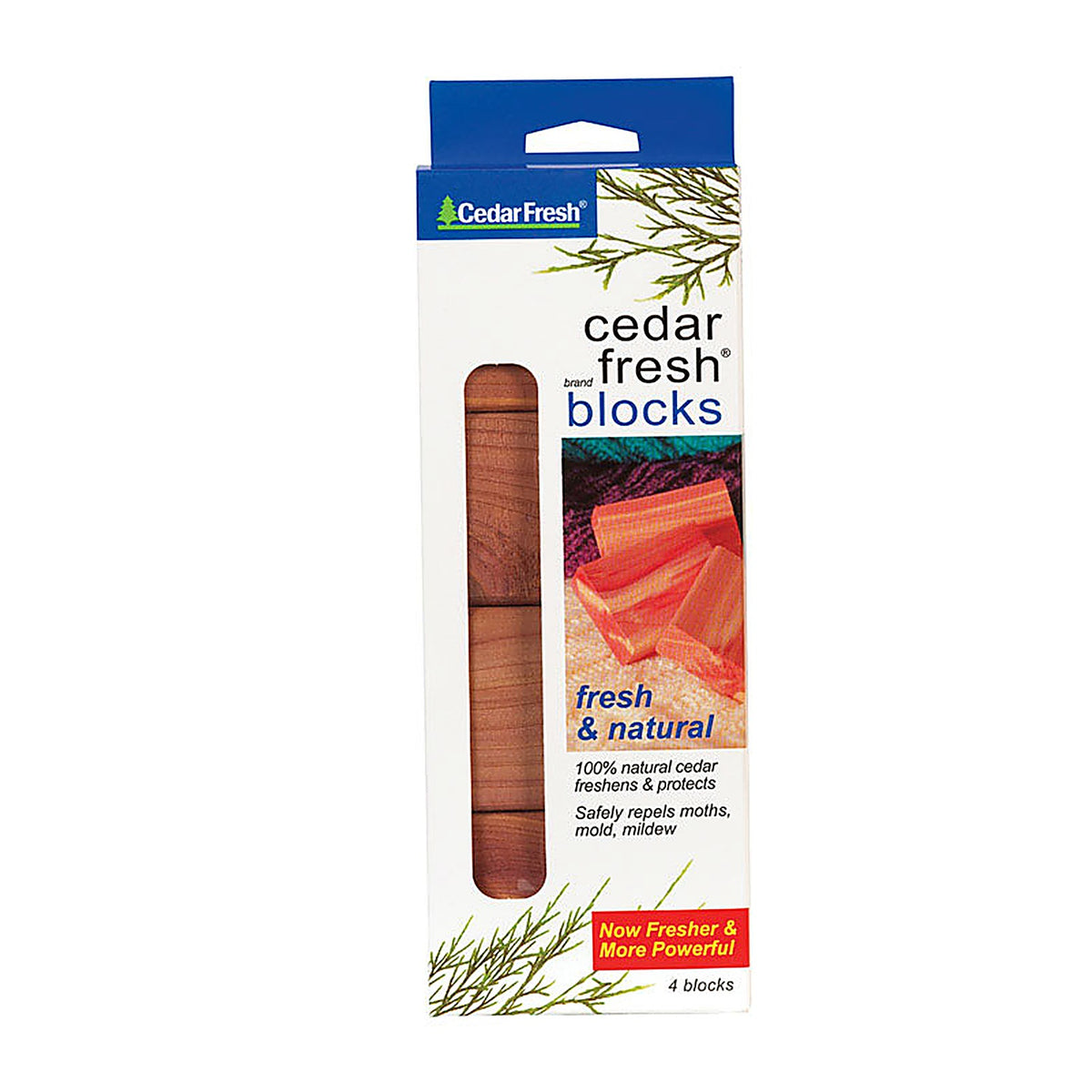 Household Essentials - 30203 - Cedar Fresh Natural Cedar Scent Odor Eliminator 2.75 In. Wood