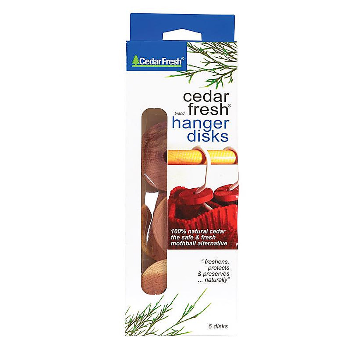 Household Essentials - 14306 - Cedar Fresh Natural Cedar Scent Cedar Disks 2 In. Wood