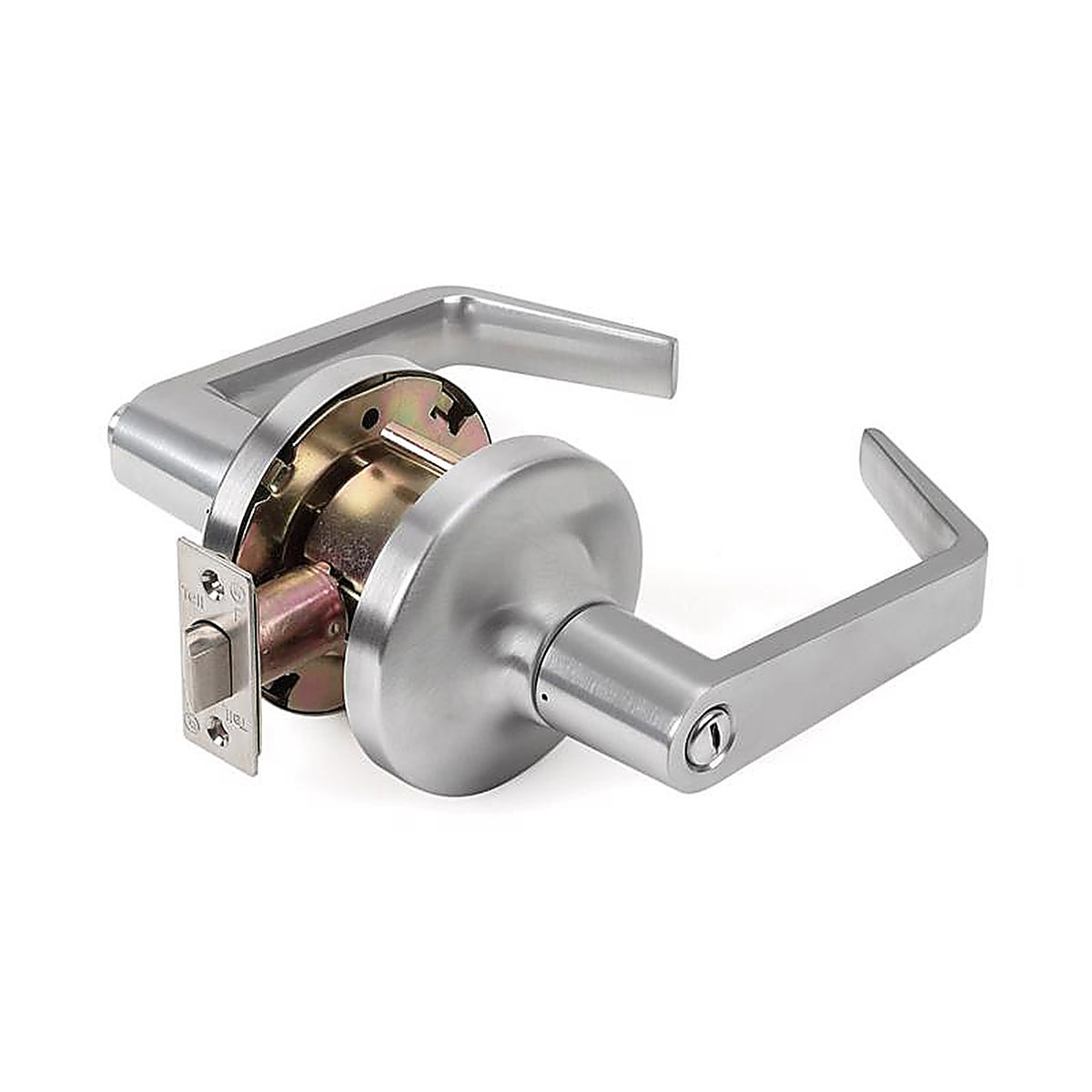 Tell CL100016 Cortland Satin Chrome Privacy Lockset ANSI Grade 2 2 in.