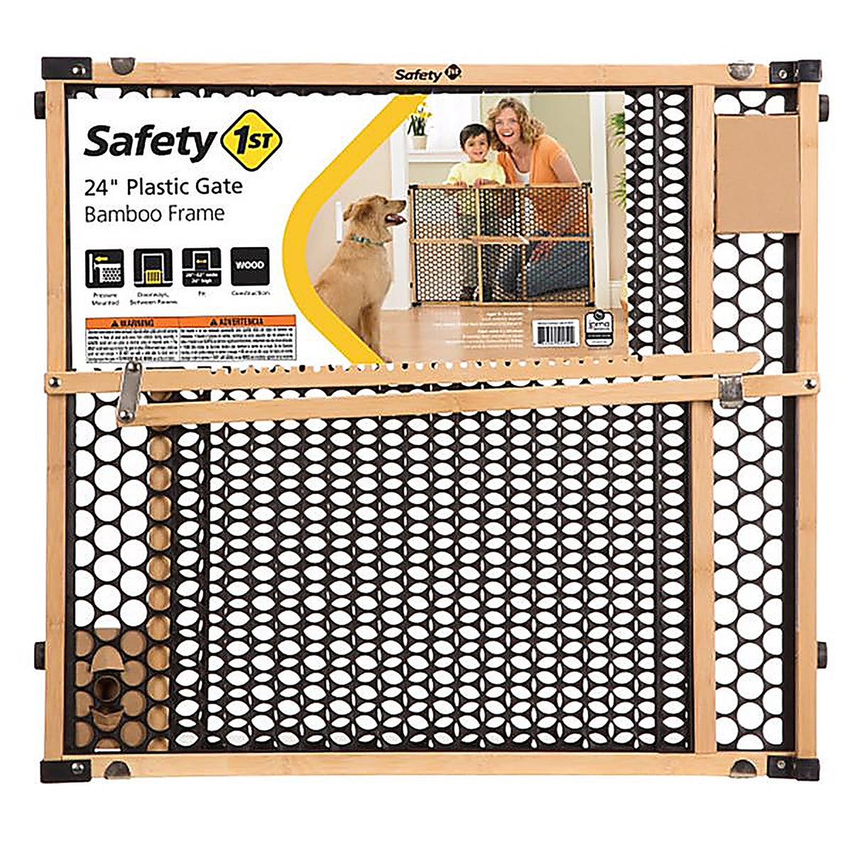 Safety 1st GA035 Multicolored 24 in. H x 28-42 W Wood Child Safety Gate