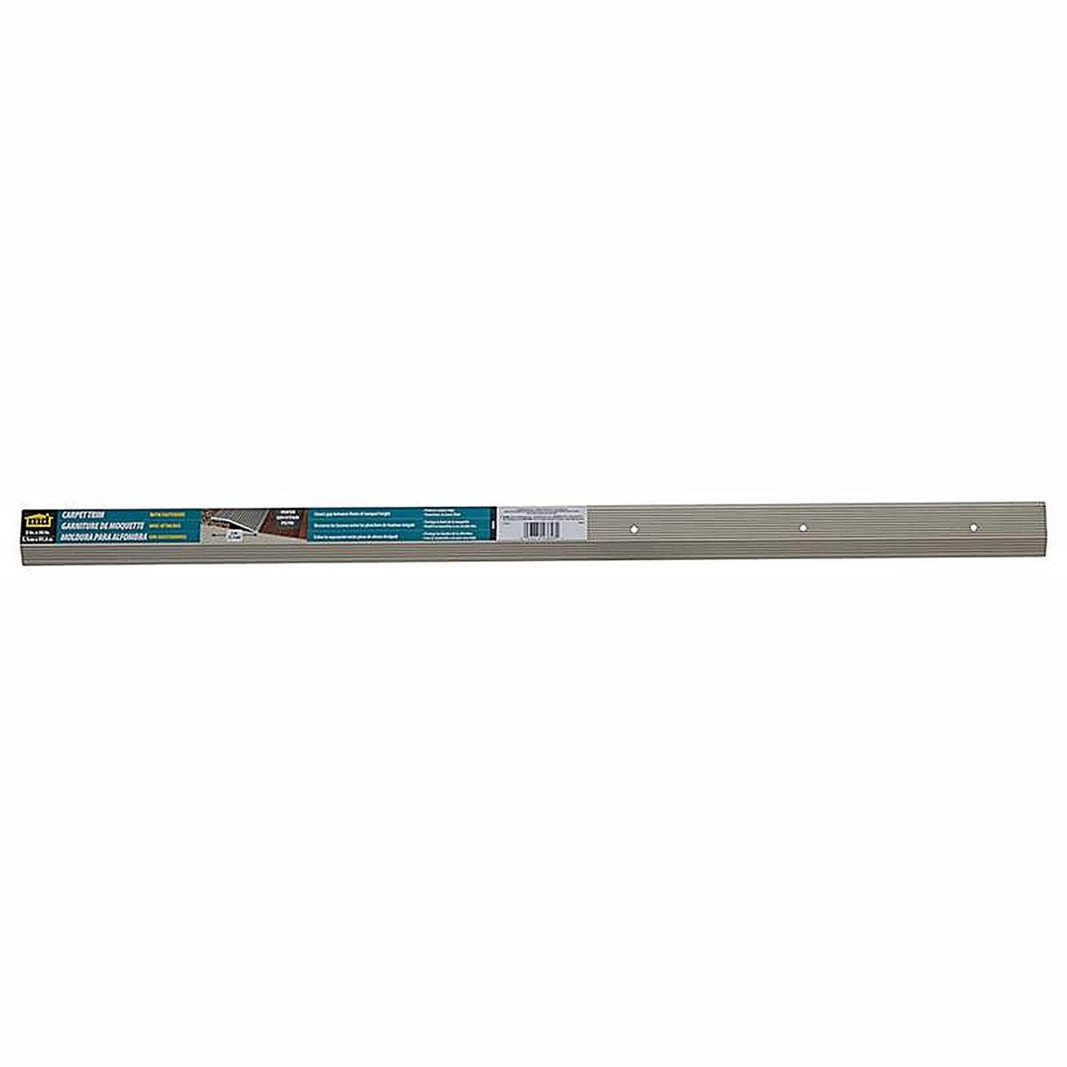 M-D 43858 0.19 in. H x 36 in. L Pewter Silver Aluminum Carpet Trim