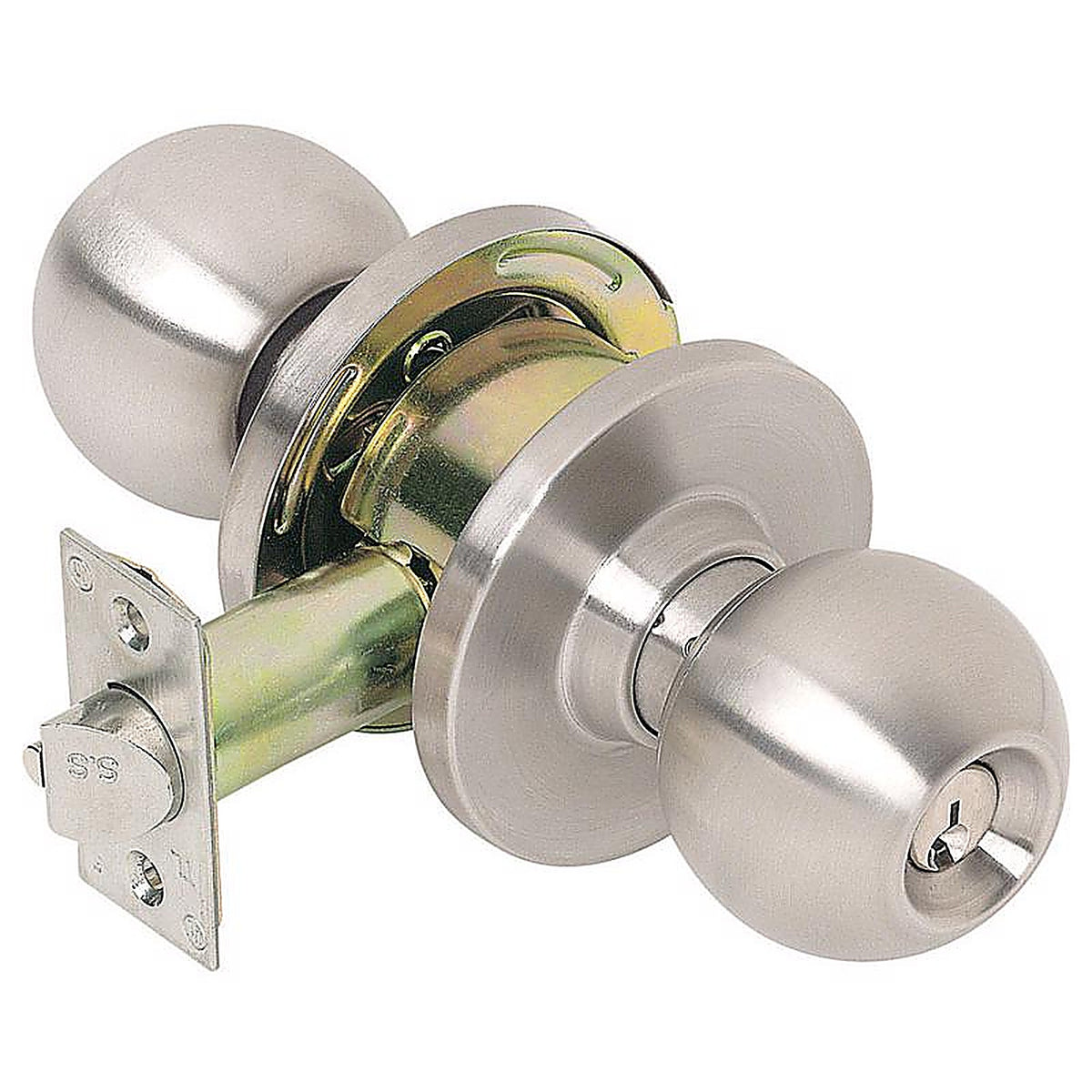 Tell - CL100009 - Cortland Satin Chrome Entry Lockset 1-3/4 In.
