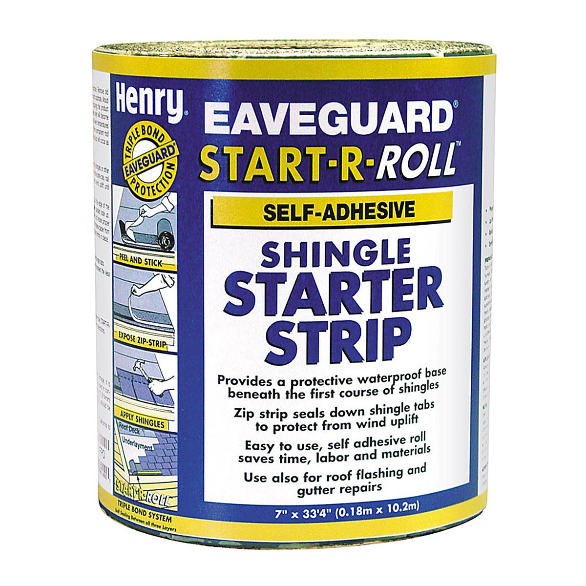 Henry HE351AA936 Start-R-Roll 7 in. W x 33.4 ft. L Asphalt Shingle Starter Strip