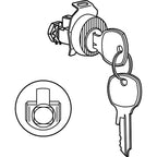 Prime-Line S4711 Nickel Steel Counter Clockwise Mailbox Lock Cylinder