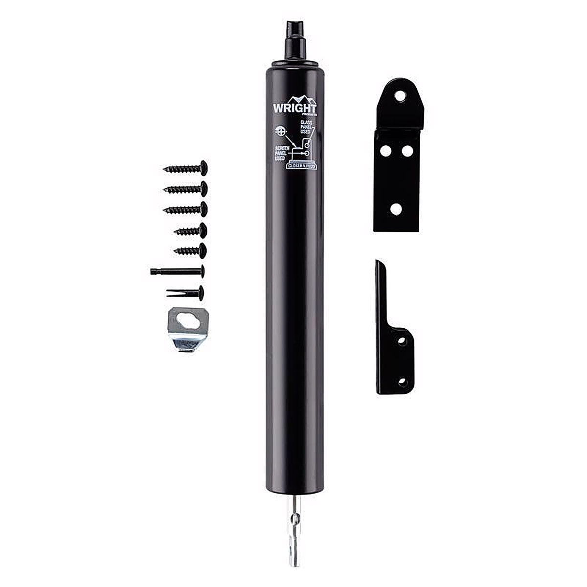 Wright - VJ1020CALBL - Black Aluminum Pneumatic Door Closer