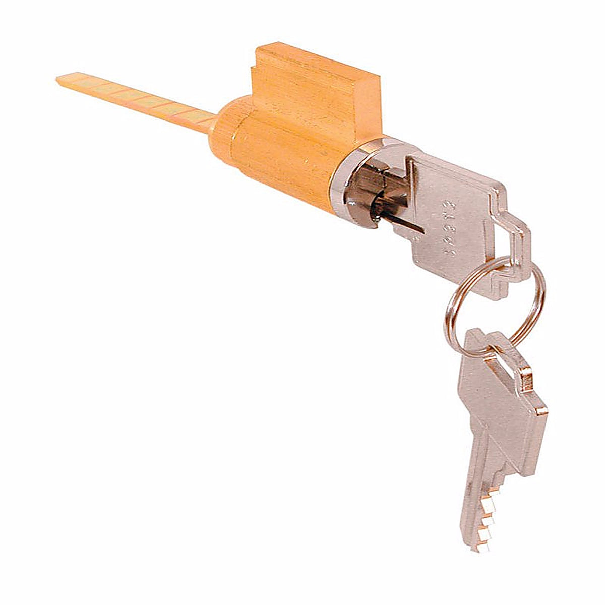 Prime-Line - E 2000 - KW Brass-Plated Brass Cylinder Lock Keyed Differently