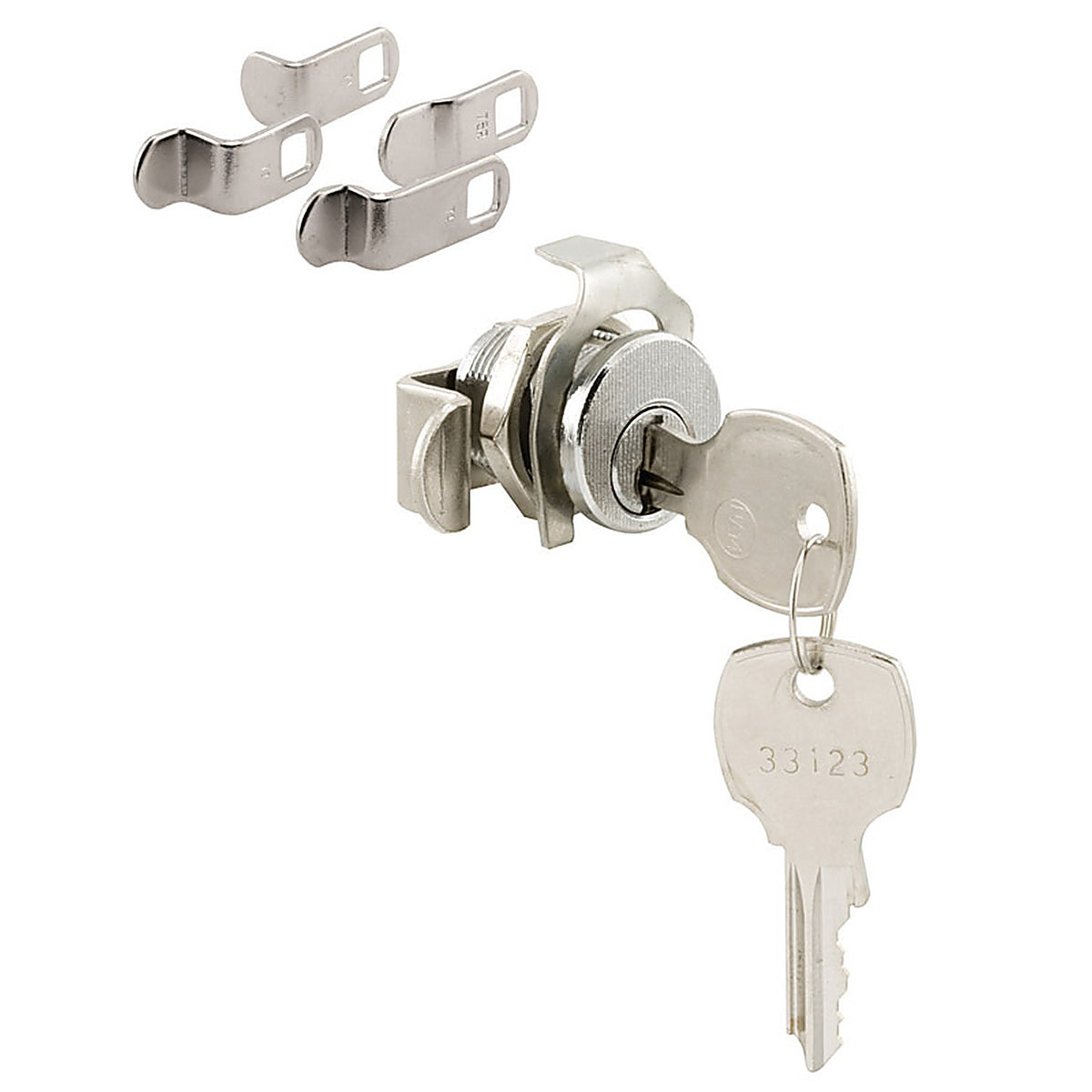 Prime-Line S4573 Brushed Nickel Steel Counter Clockwise Mailbox Lock
