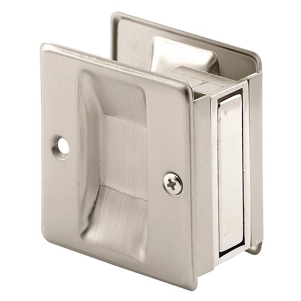 Prime-Line - N 7238 - 2.5 in. L Satin Nickel Silver Brass Pocket Door Pull
