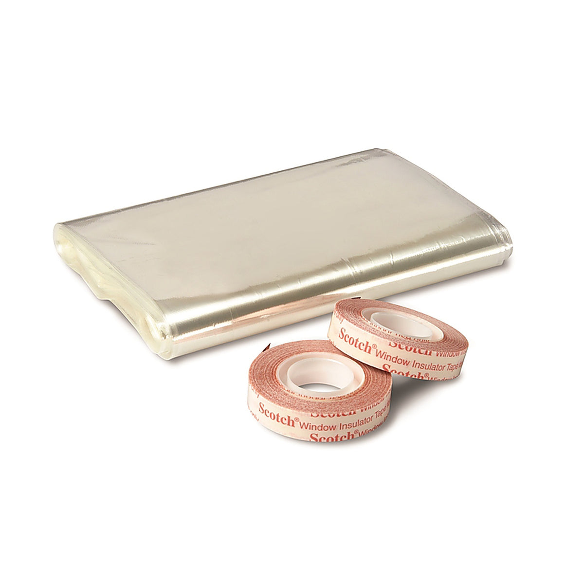 3M 2141W6 Clear Plastic Window Insulation Kit 17.5 ft. L x 0.75 mil