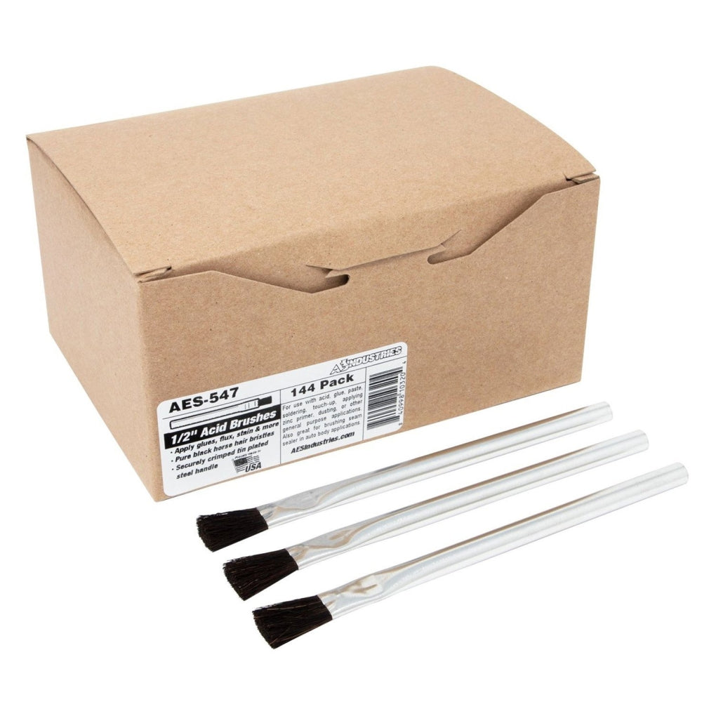 AES 547 1/2in. Acid Brush, Pack of 144