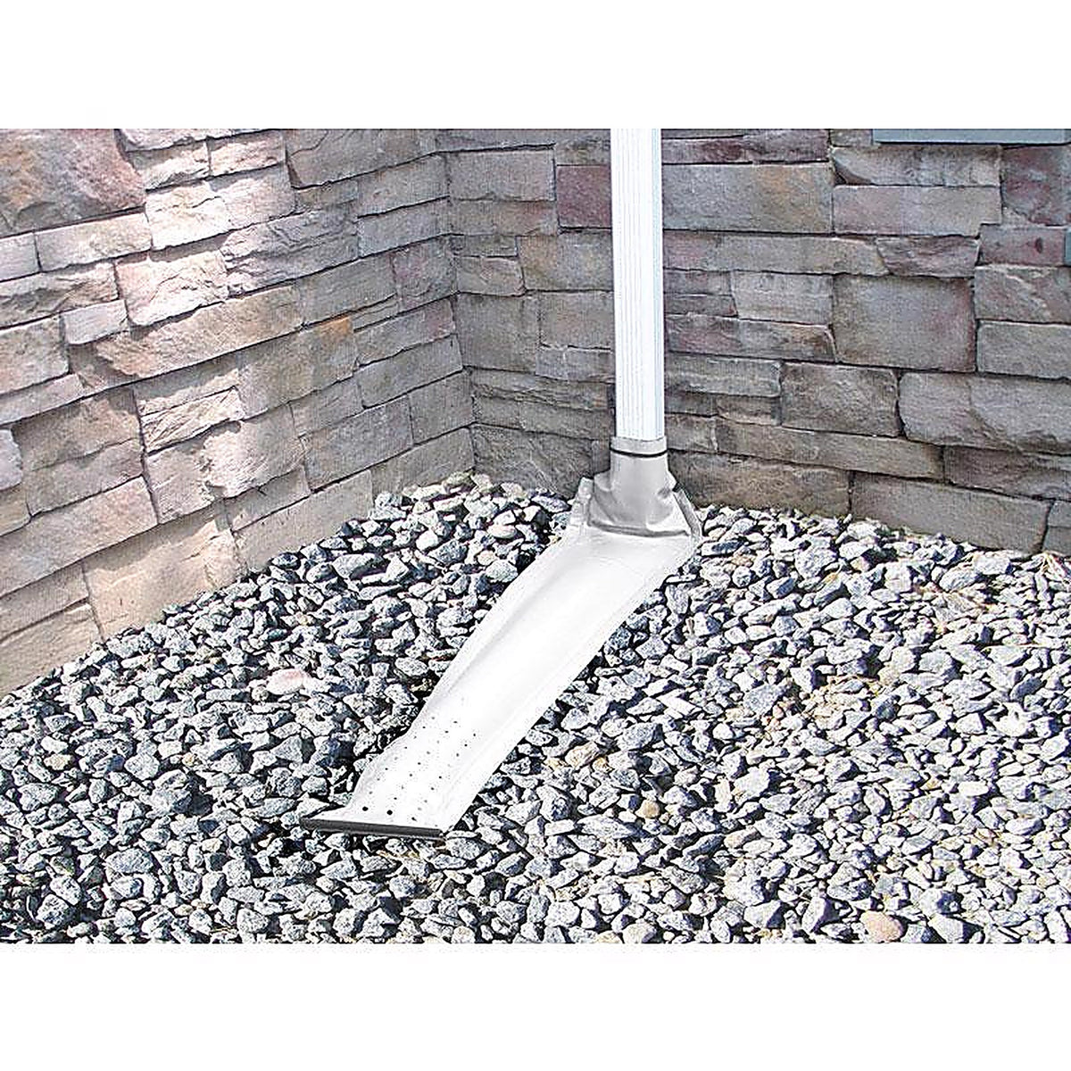 Frost King DE46WH Drain Away 2.88 in. H x 9 in. W x 4 in. L White Plastic Downspout Extension