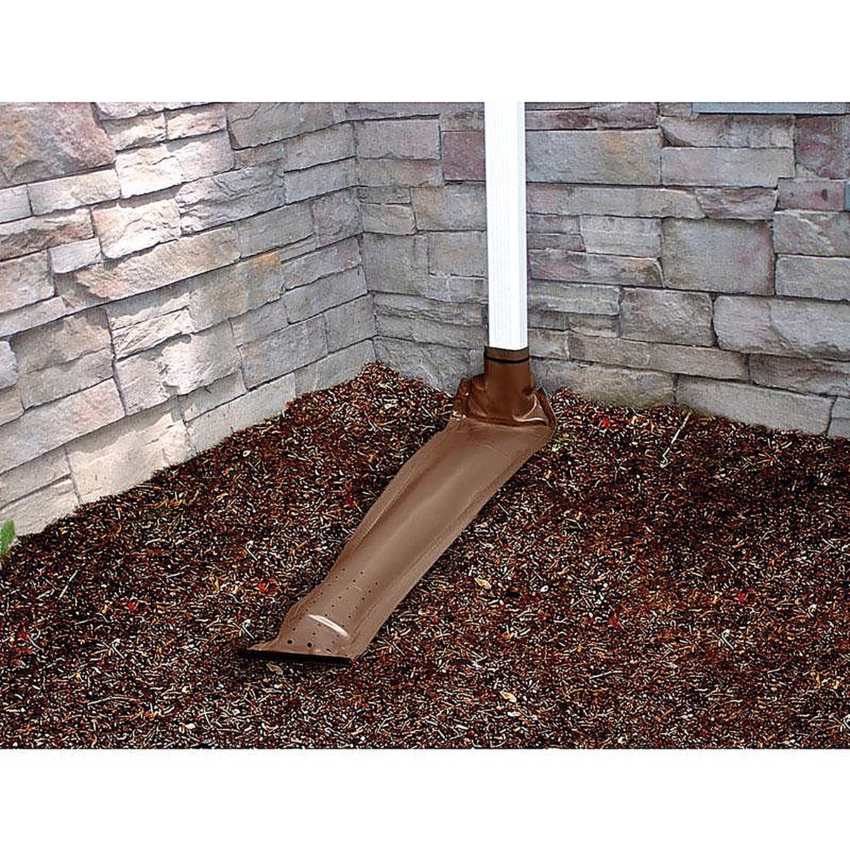 Frost King DE46BR Drain Away 2.8 in. H x 9 in. W x 4 in. L Brown Plastic Downspout Extension