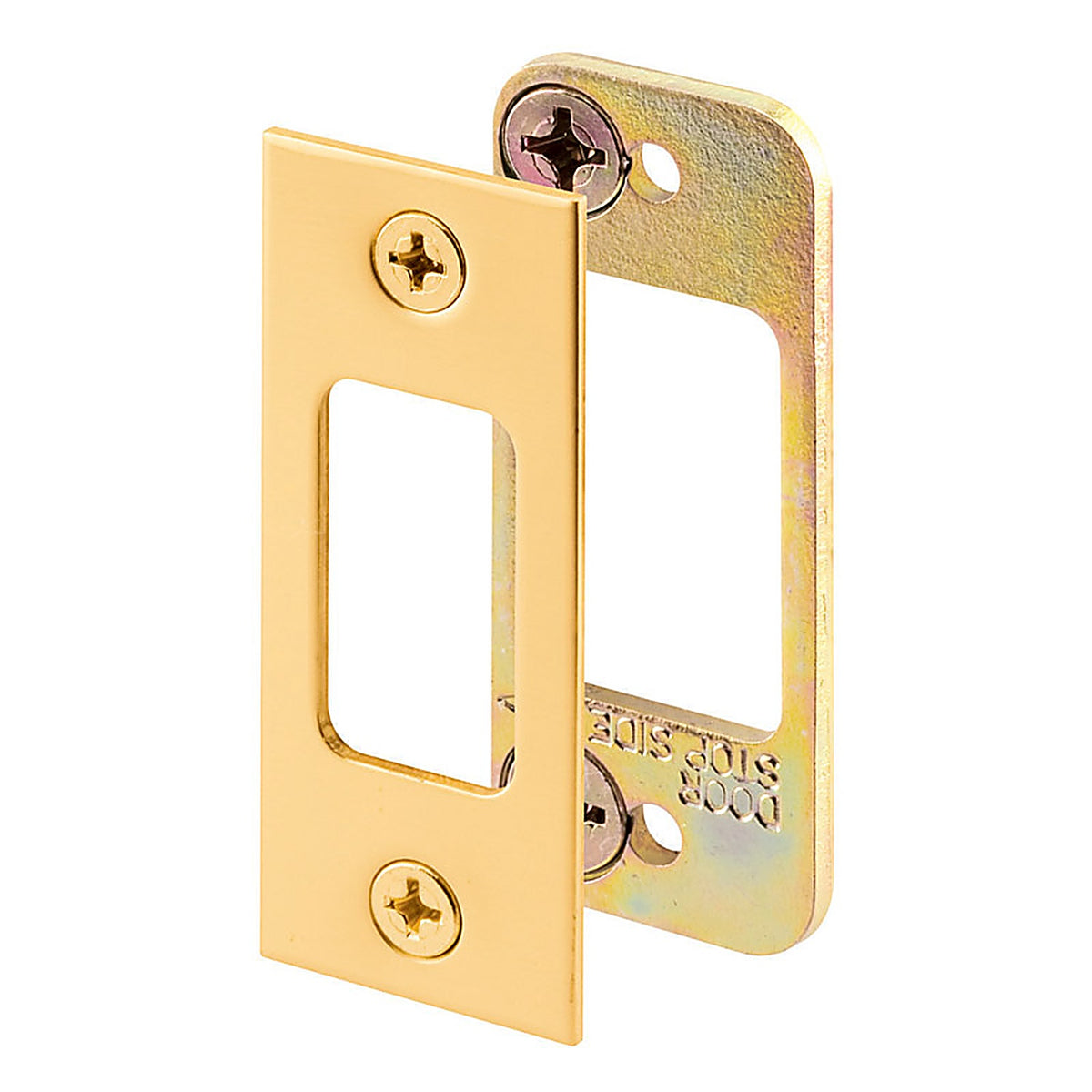 Prime-Line E2479 2.75 in. H x 1.125 in. L Brass-Plated Steel Latch Strike Plate
