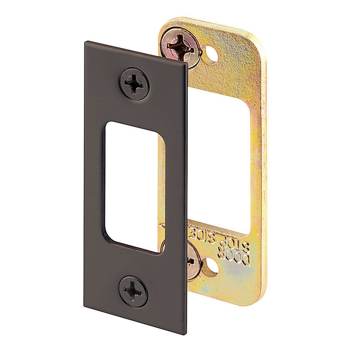 Prime-Line E2482 2.75 in. H x 1.125 in. L Bronze Brown Steel Latch Strike Plate