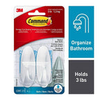 3M 17081B-ES Medium Plastic Bath Hook 2/Pack