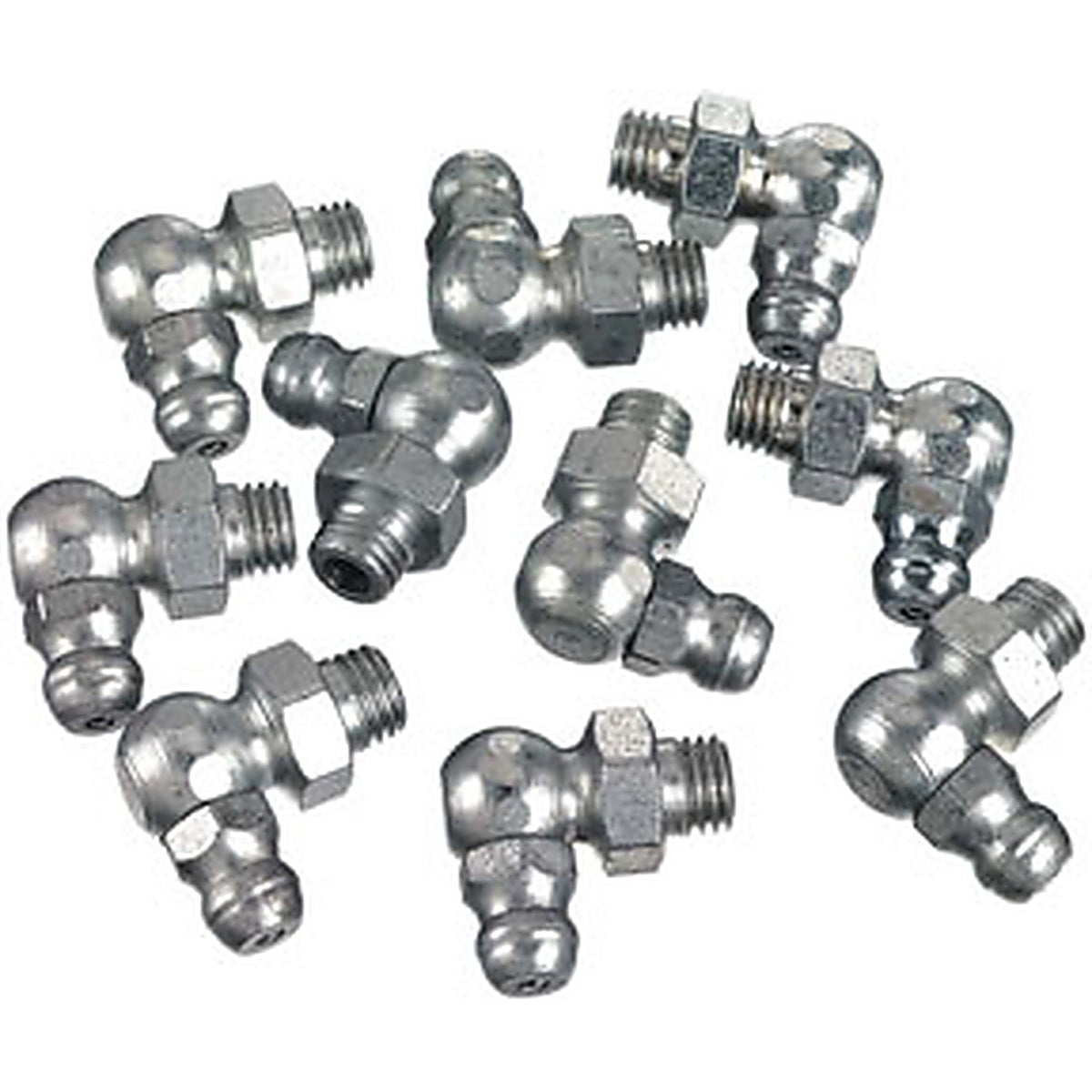 Lincoln - 5490 - Grease Fittings, 1/8 Inch Pipe Thread, 90 Degree Angle, Card of 10