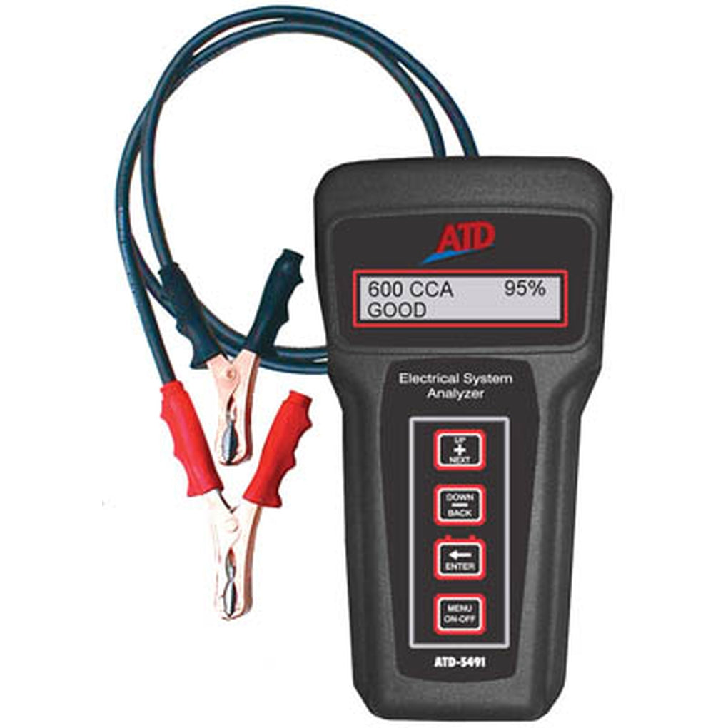 ATD 5491 6V & 12V Electronic Battery & 6-12-24-36V Charging/Starting Systems Tester with USB adapter