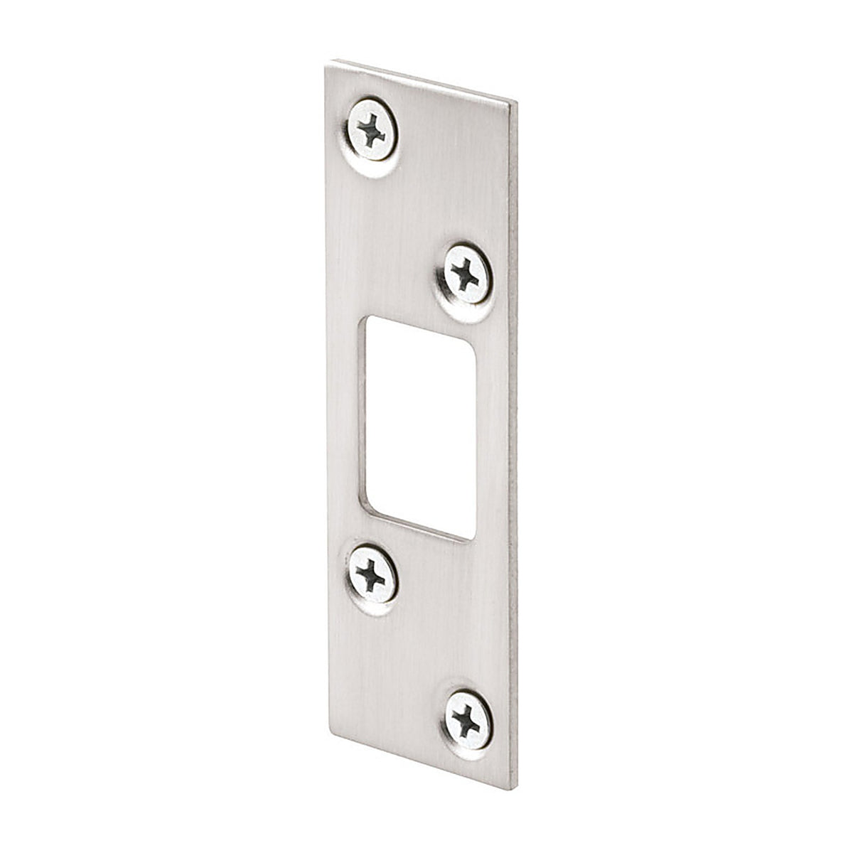 Prime-Line E2461 3.625 in. H x 1.25 in. L Satin Nickel Steel High Security Deadbolt Strike