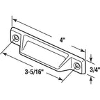 Prime-Line - F 2630 - Painted White Die-Cast Zinc Window Vent Lock 2 Pack