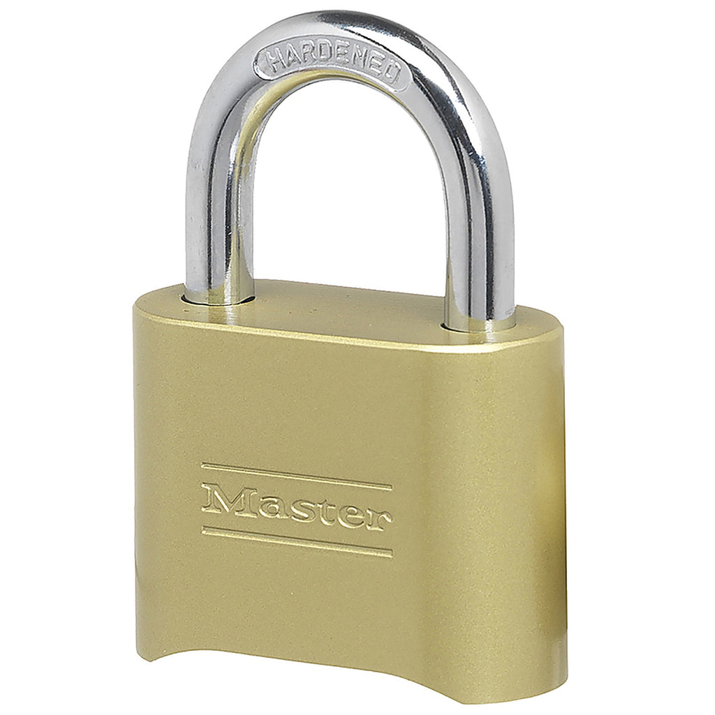 Master Lock - 175D - 2-9/10 In. H X 1 In. W X 2 In. L Steel Double Locking Combination Padlock