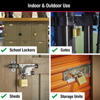 Master Lock - 175D - 2-9/10 In. H X 1 In. W X 2 In. L Steel Double Locking Combination Padlock