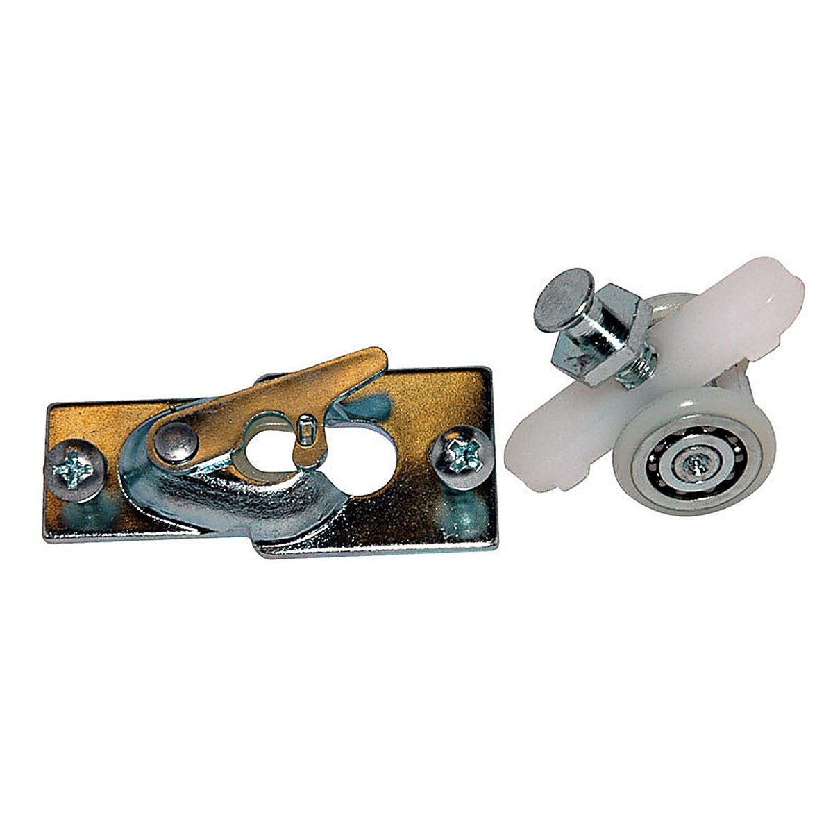Barton Kramer - 10707C - 2.25 In. L Chrome Silver Steel Closet Door Hanger Set 1 Pack