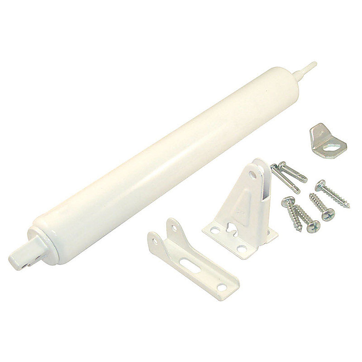 Barton Kramer - 324WC - Powder Coated White Aluminum Pneumatic Adjustable Door Closer