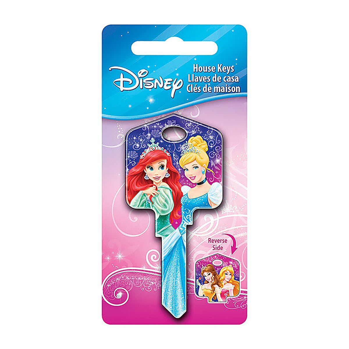 Hillman 87635 Disney Princesses House Key Blank 66/97 KW1/KW10 Single sided For Kwikset and Titan Locks