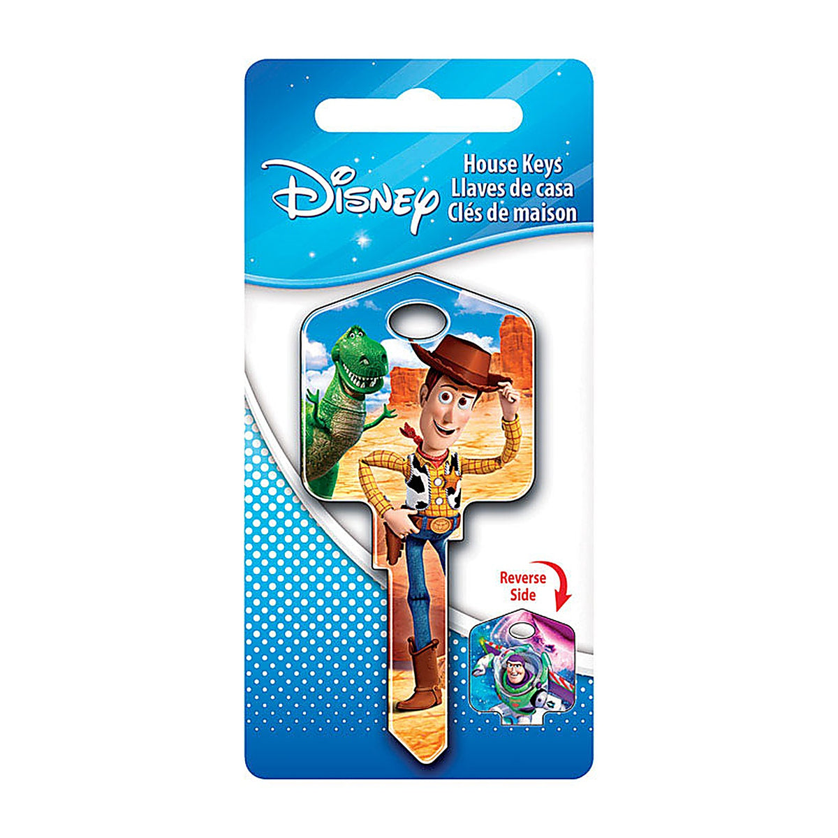 Hillman 87636 Disney Buzz/Woody House Key Blank 66/97 KW1/KW10 Single sided For Kwikset and Titan Locks