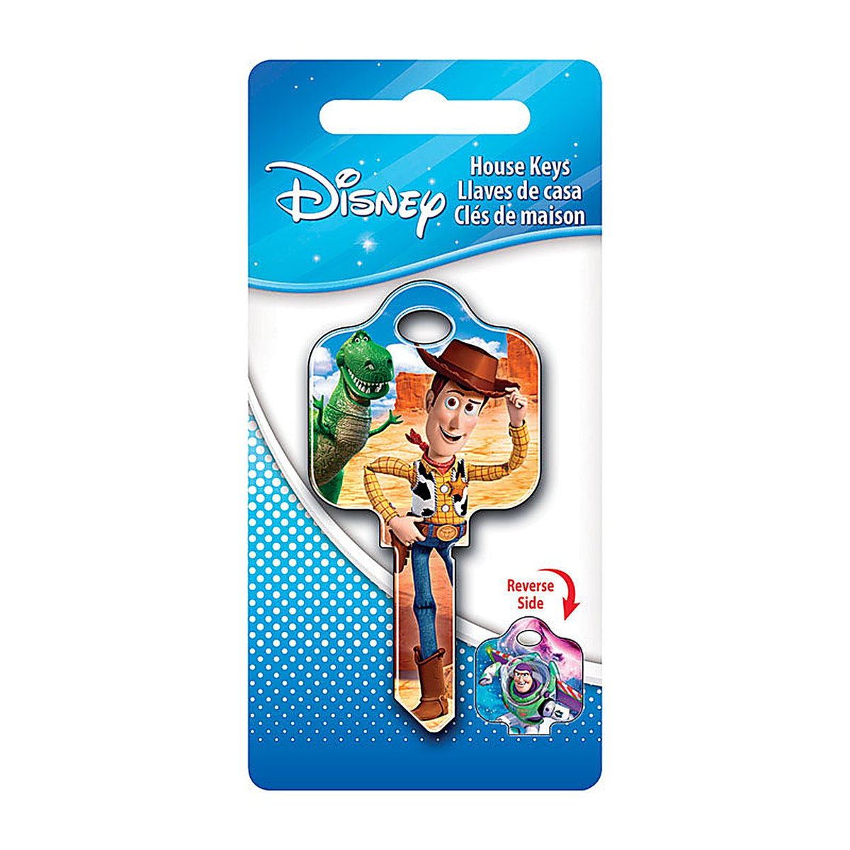 Hillman 87660 Disney Buzz/Woody House Key Blank 68 SC1 Single sided For Schlage Locks