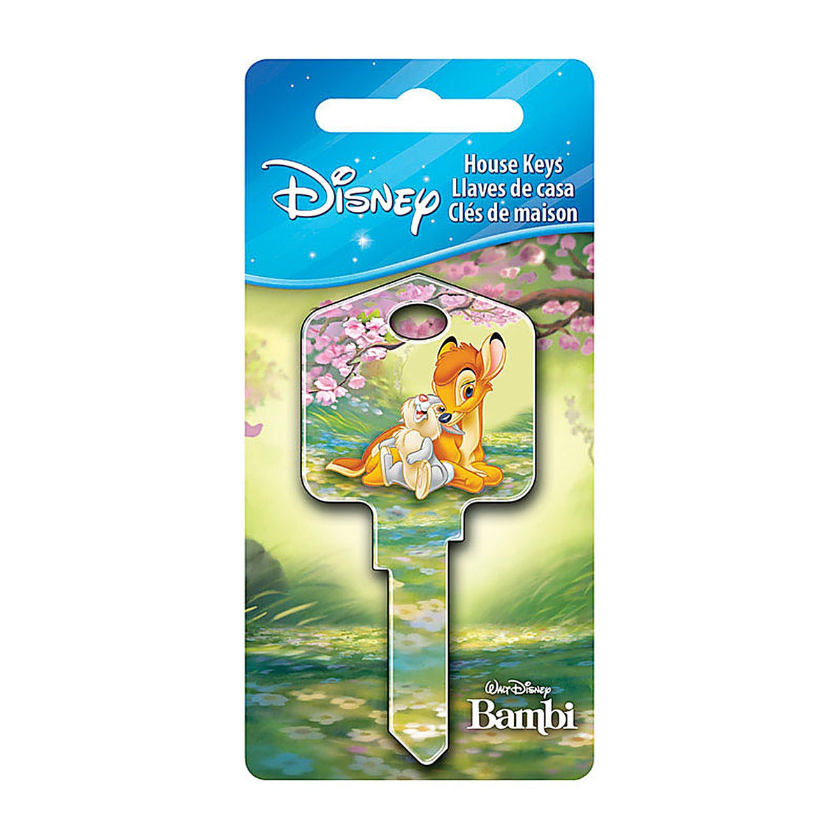 Hillman 87642 Disney Bambi and Thumper House Key Blank 66/97 KW1/KW10 Single sided For Kwikset and Titan Locks