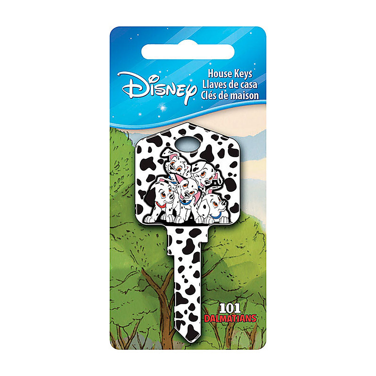 Hillman 87643 Disney 101 Dalmatians House Key Blank 66/97 KW1/KW10 Single sided For Kwikset and Titan Locks