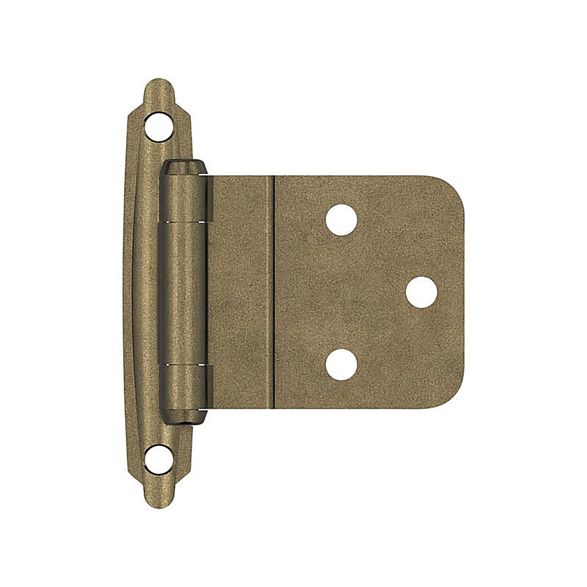 Amerock - BPR3428BB - 2 In. W X 2-3/4 In. L Burnished Brass Steel Self-Closing Hinge 2 Pack
