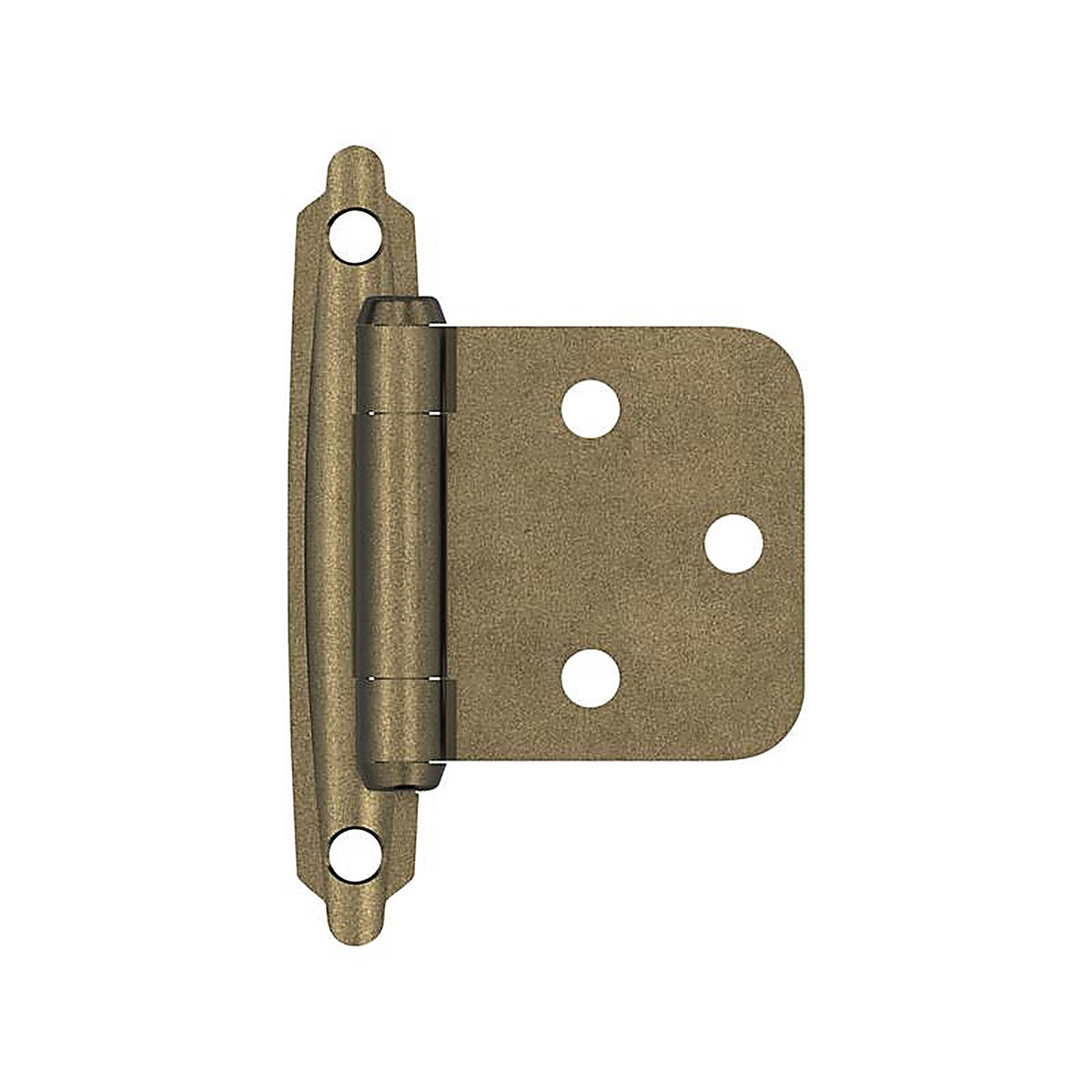 Amerock - BPR3429BB - 1-3/4 In. W X 2-3/4 In. L Burnished Brass Steel Self-Closing Hinge 2 Pack