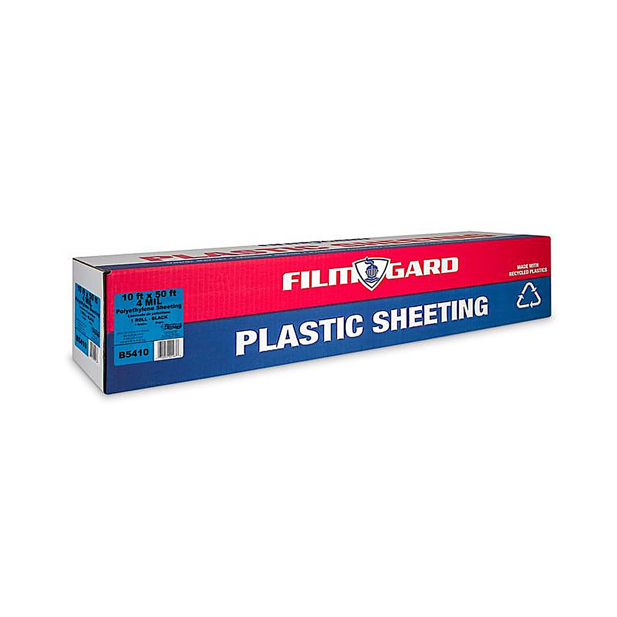 Film-Gard - 625914 - Plastic Sheeting 4 Mil X 10 Ft. W X 50 Ft. L Polyethylene Black 1 Pack