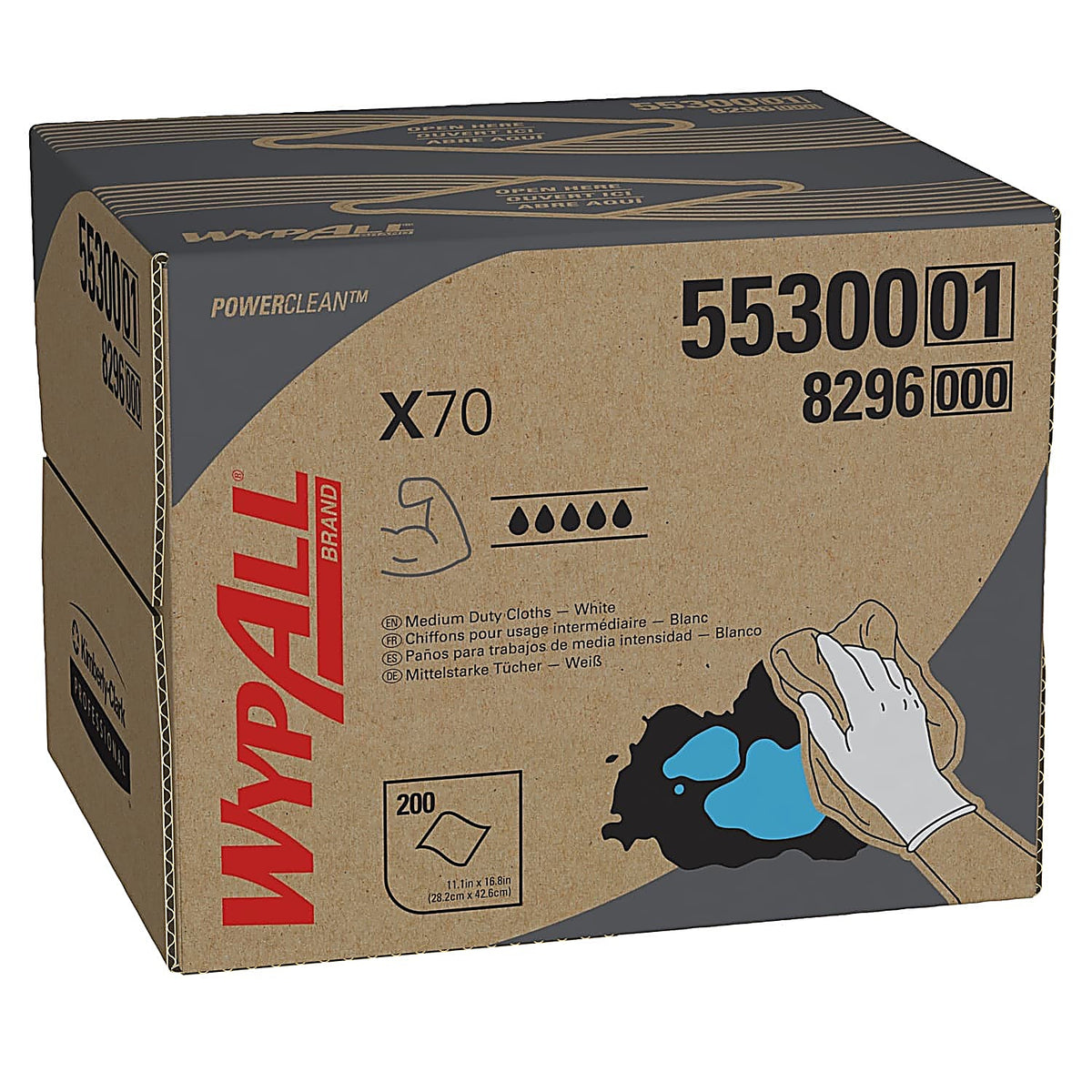 Kimberly-Clark 55300 WypAll X70 Cloths