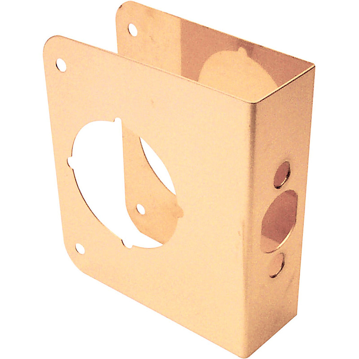 Prime-Line U9558 4.5 in. H x 4.31 in. L Brass-Plated Brass Lock and Door Reinforcer