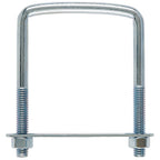 Hampton 02-3452-504 3/8 in. x 3 in. W x 4 in. L Coarse Zinc-Plated Steel Square Bend U Bolt