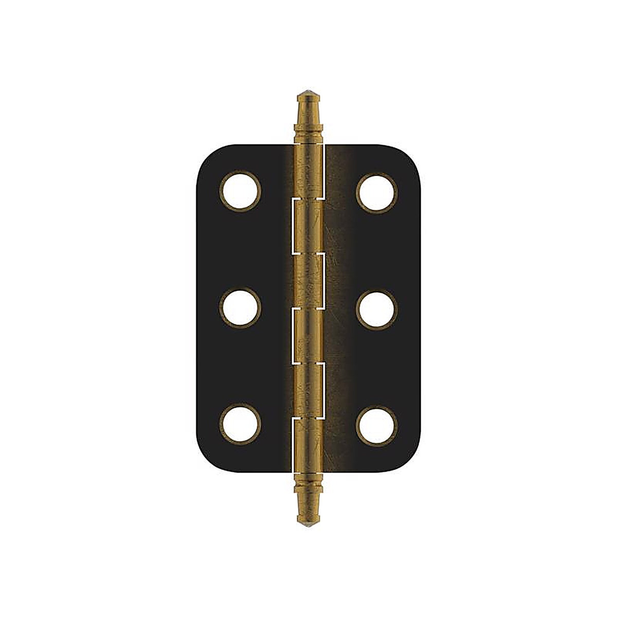 Amerock - BPR2355AE - 1-3/8 In. W X 2-11/16 In. L Antique Brass Steel Decorative Hinge 2 Pack