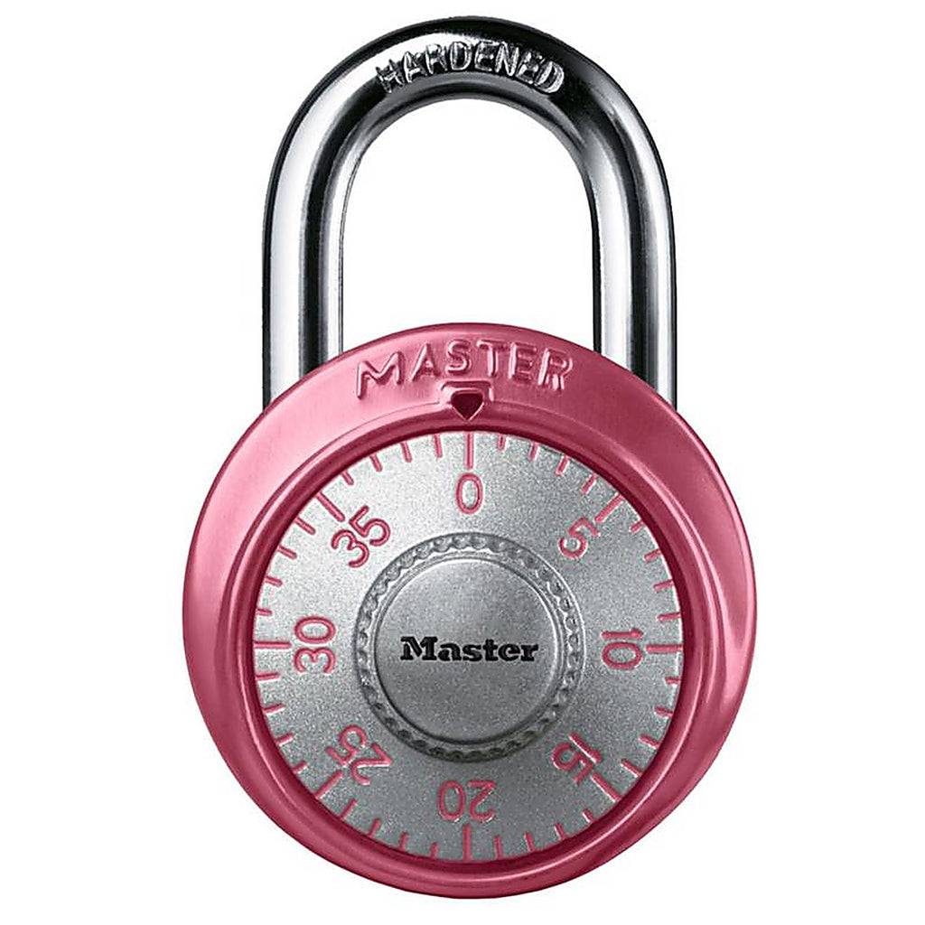 Master Lock - 1530DPNK - 2 In. H X 1-7/8 In. W Steel 3-Dial Combination Padlock