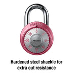 Master Lock - 1530DPNK - 2 In. H X 1-7/8 In. W Steel 3-Dial Combination Padlock