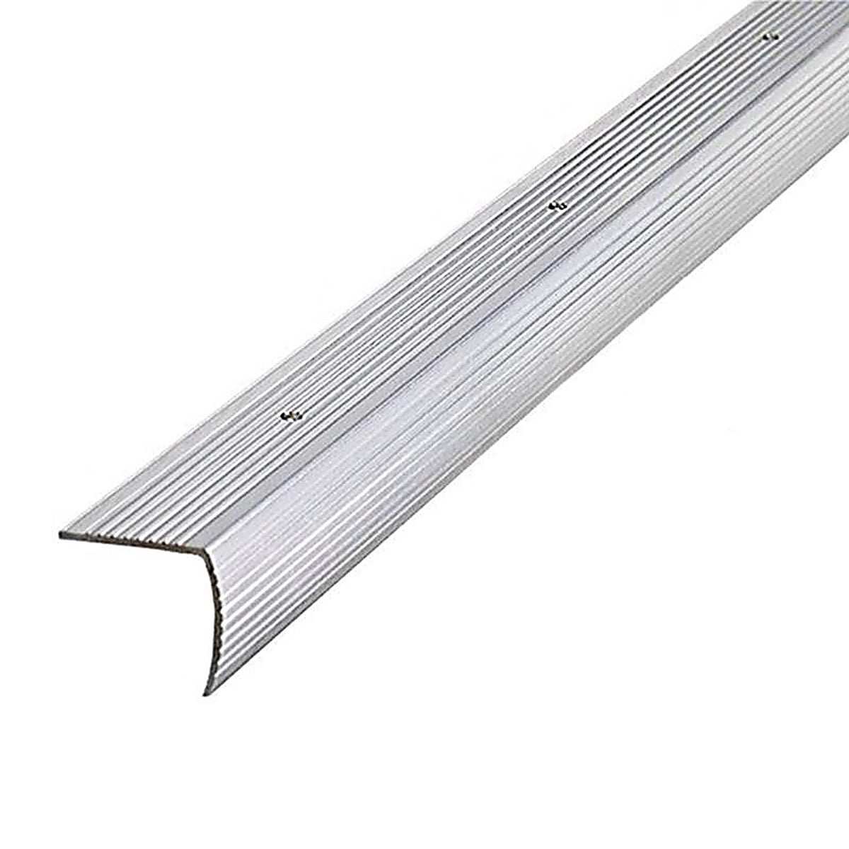 M-D 78022 1.13 in. H x 36 in. L Prefinished Silver Aluminum Stair Edge