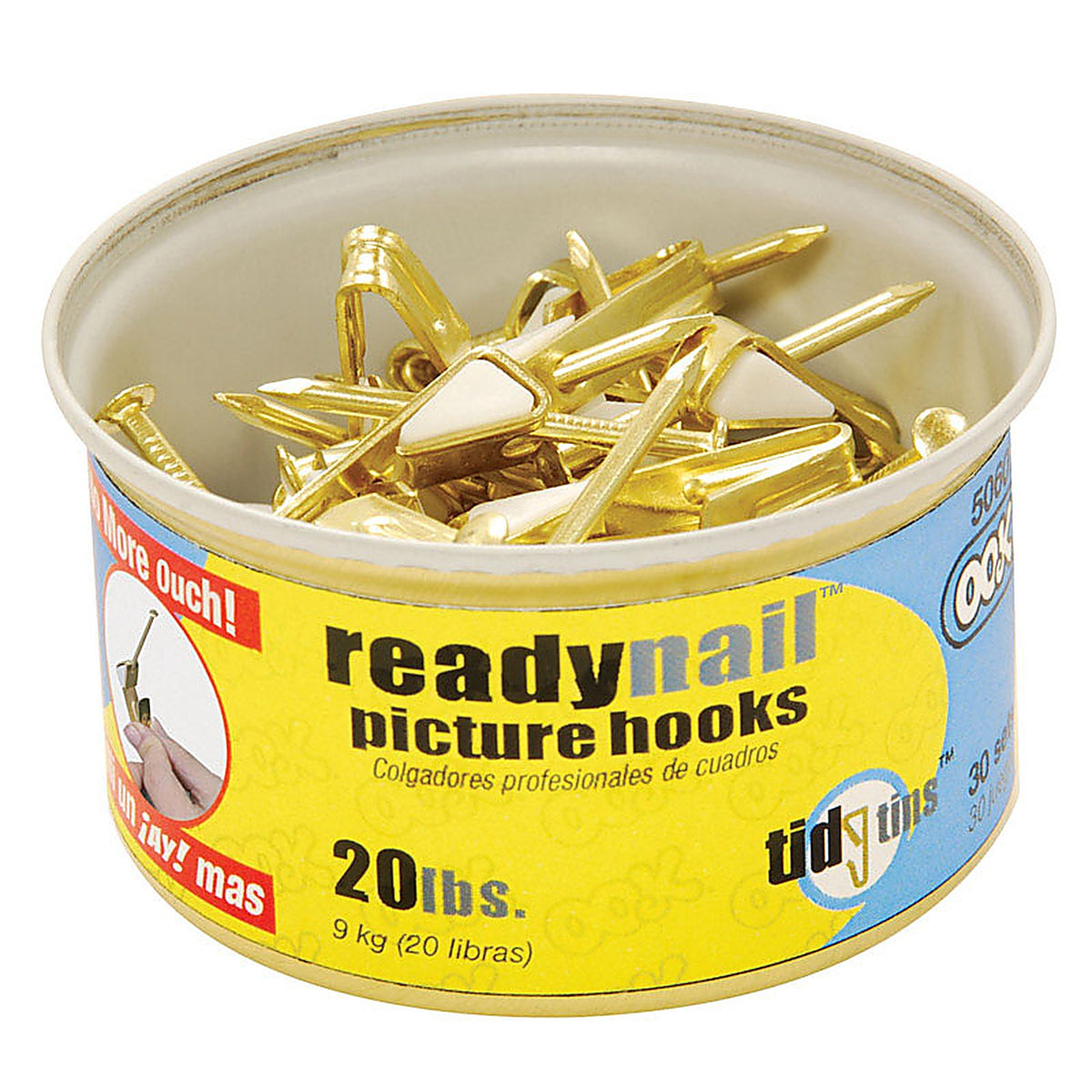 OOK 50607 Brass-Plated Standard Picture H20 lb. 30/Pack