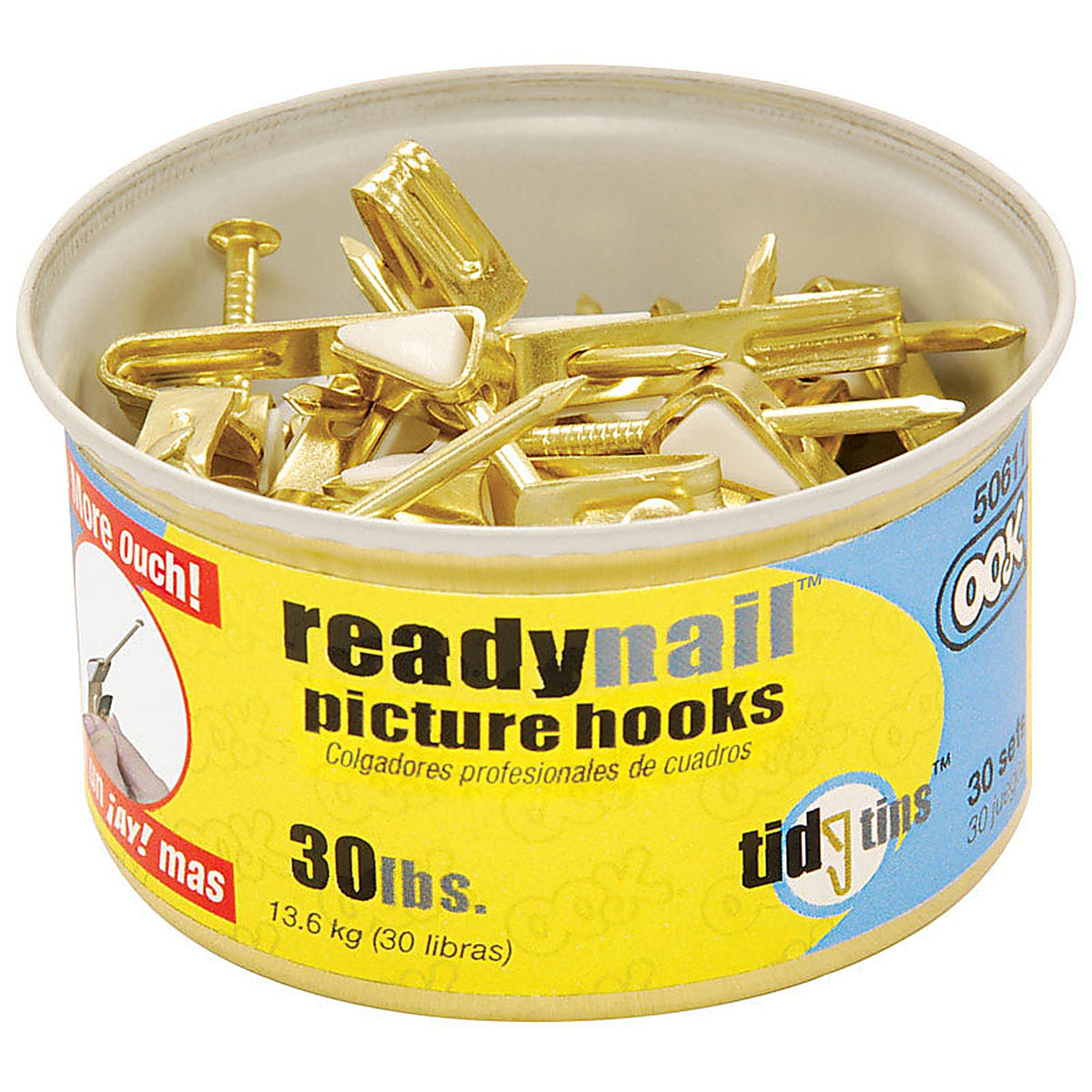 OOK 50611 Brass-Plated Standard Picture H30 lb. 25/Pack